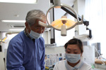 中山吉成先生「実践歯周病セミナー」五十嵐歯科医院実習風景